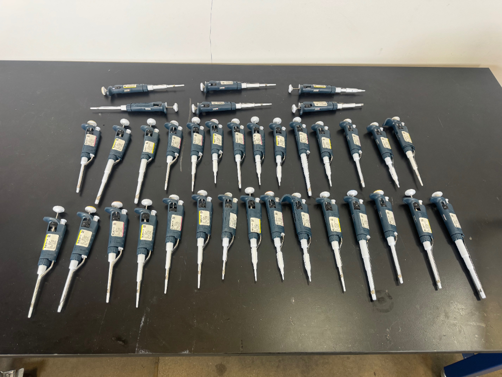 Image of Gilson Pipetman Single Channel Pipettes - Quantity 35